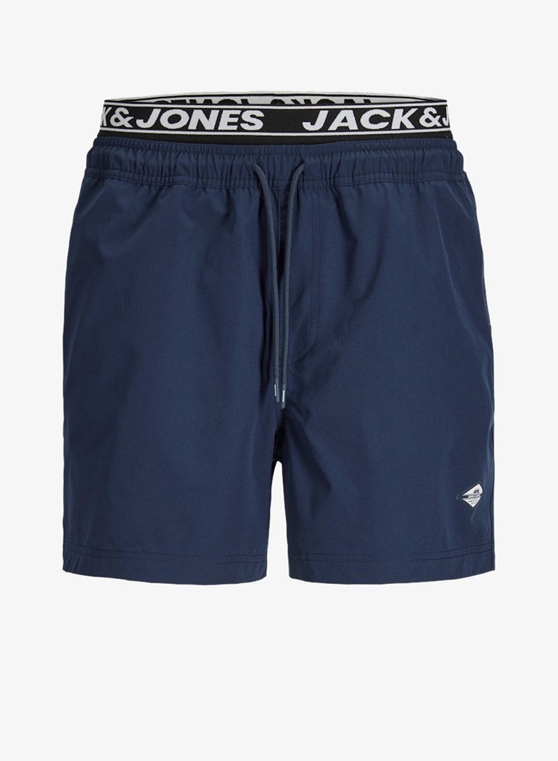 JACK & JONES Logo Drawstring Swim Shorts - Image 5